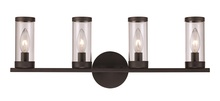 Trans Globe 71714 BK - 4LT VANITY CANDLE CL-BK